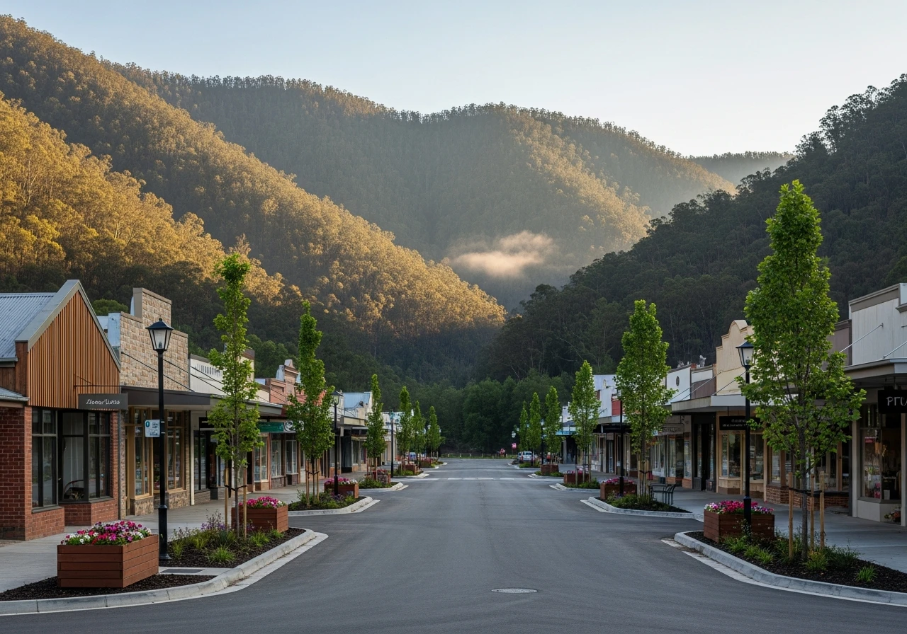 Marysville - carefully rebuilt after the 2009 fires