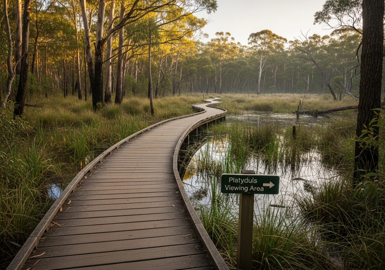 Tidbinbilla Nature Reserve - platypus habitat 10 minutes east