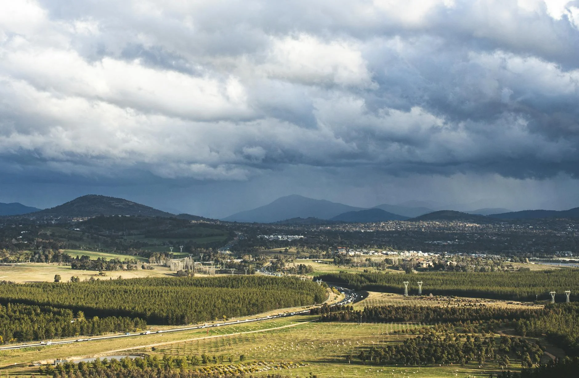 The Brindabella Range from the Corin Road approach