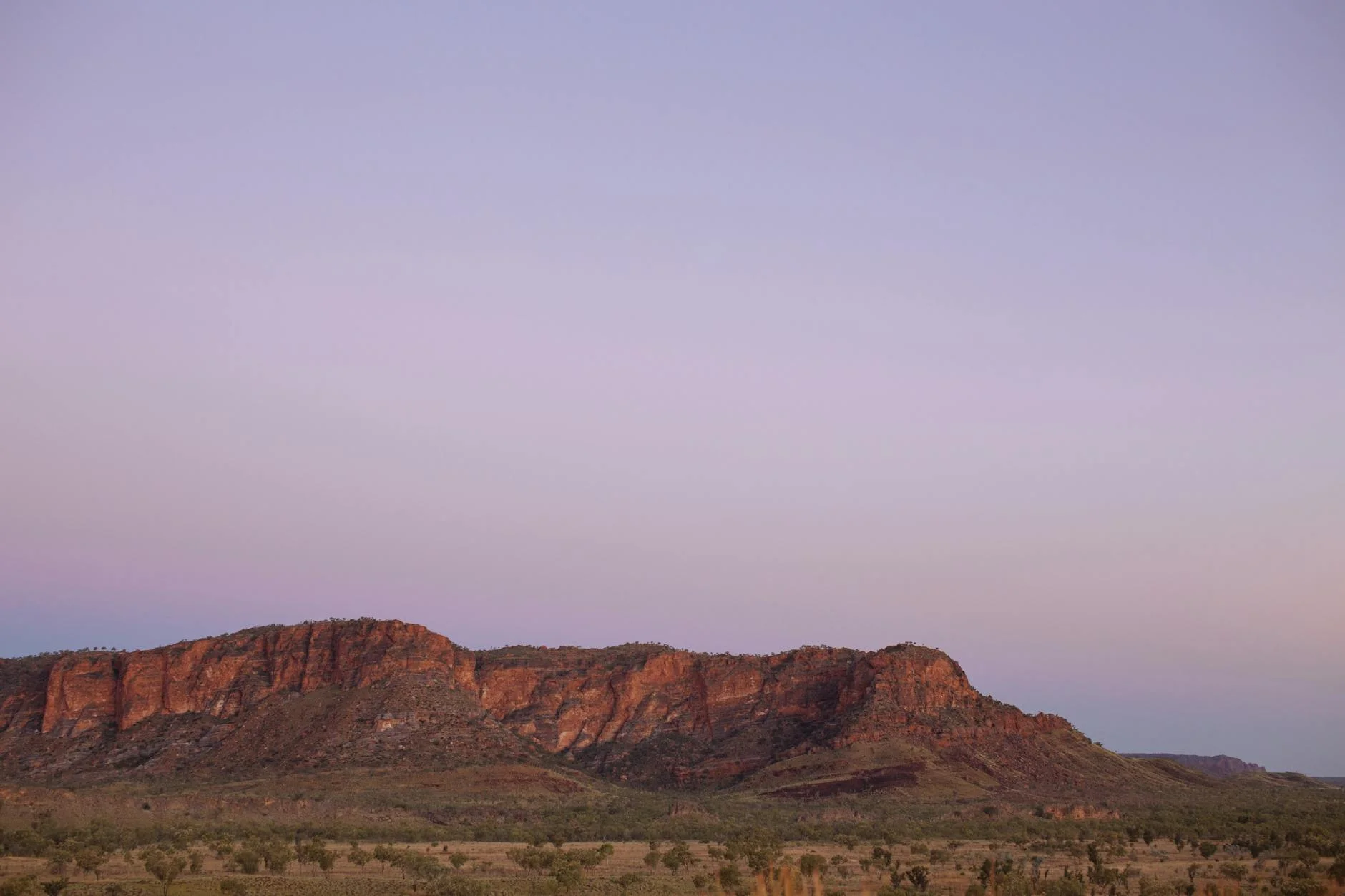 The Flinders Ranges rising from the western plains near Parachilna