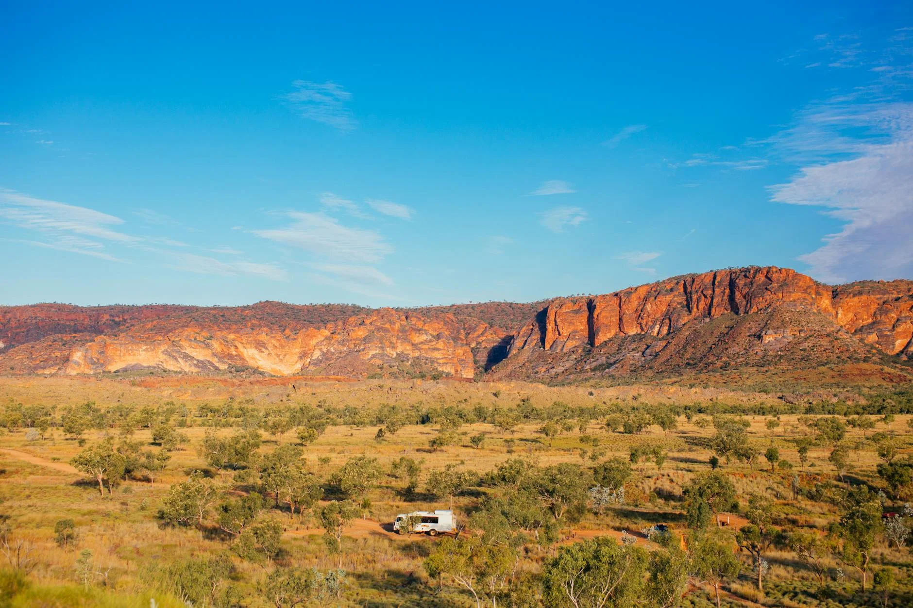 Bunyeroo Valley road - spinifex and saltbush with quartzite ridges rising on both sides