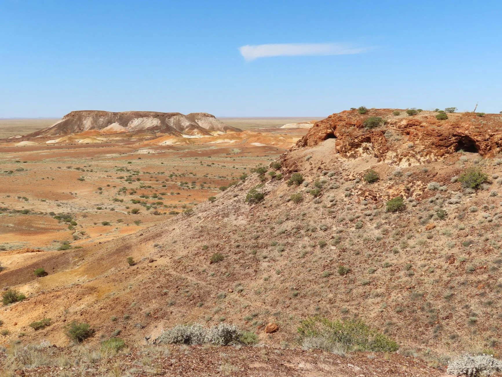 Wilpena Pound from the south - the natural amphitheatre from 800 metres to the plains