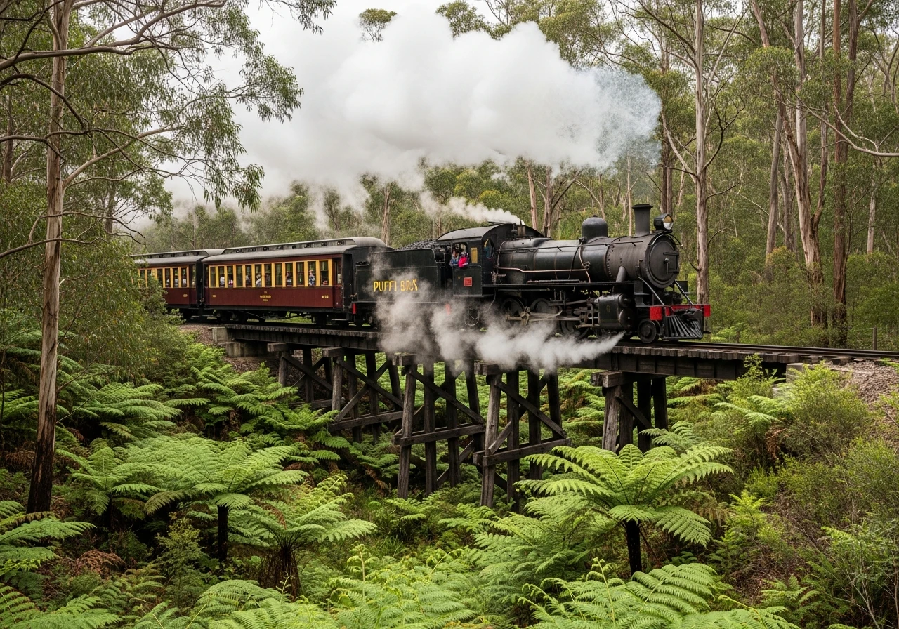 Puffing Billy at Gembrook - the eastern terminus