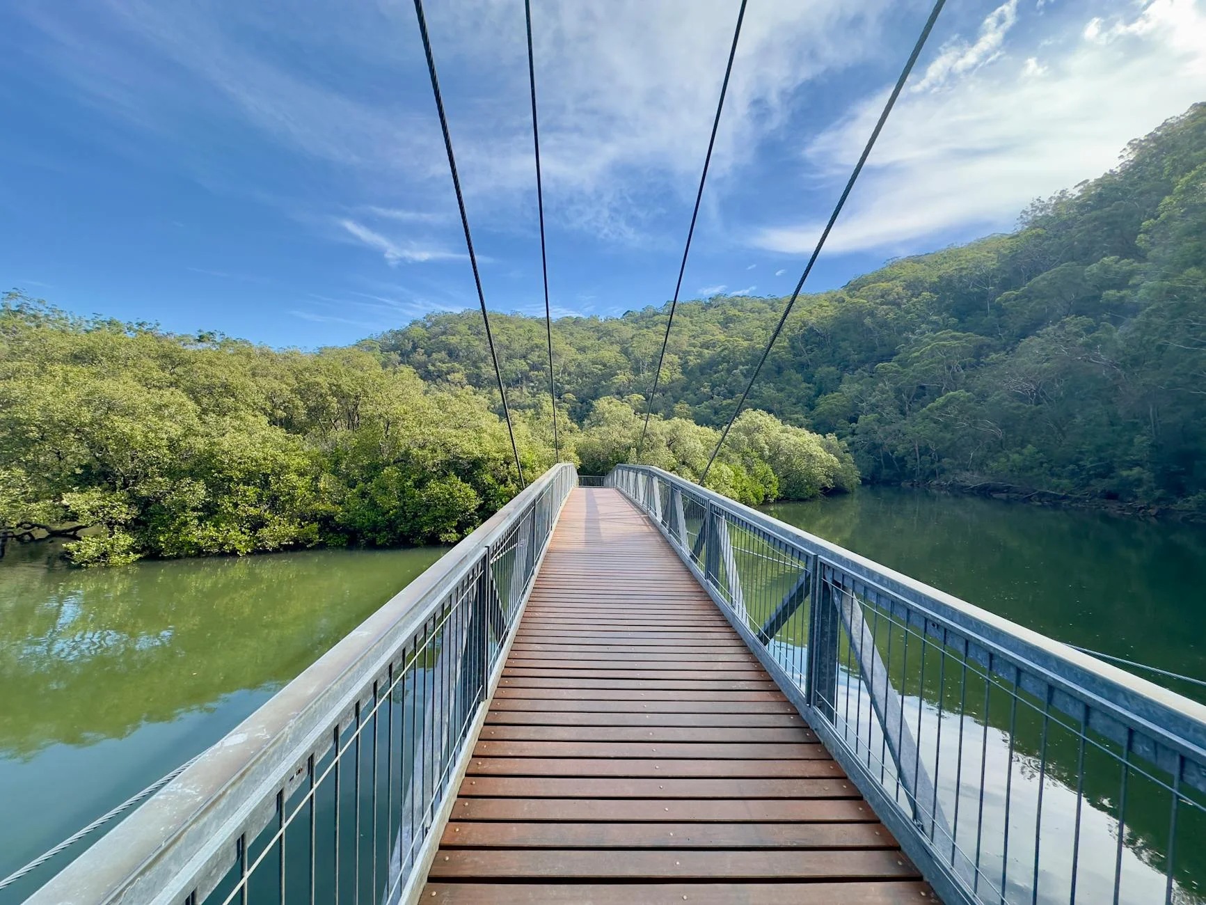 Hampden Bridge - oldest surviving suspension bridge in Australia
