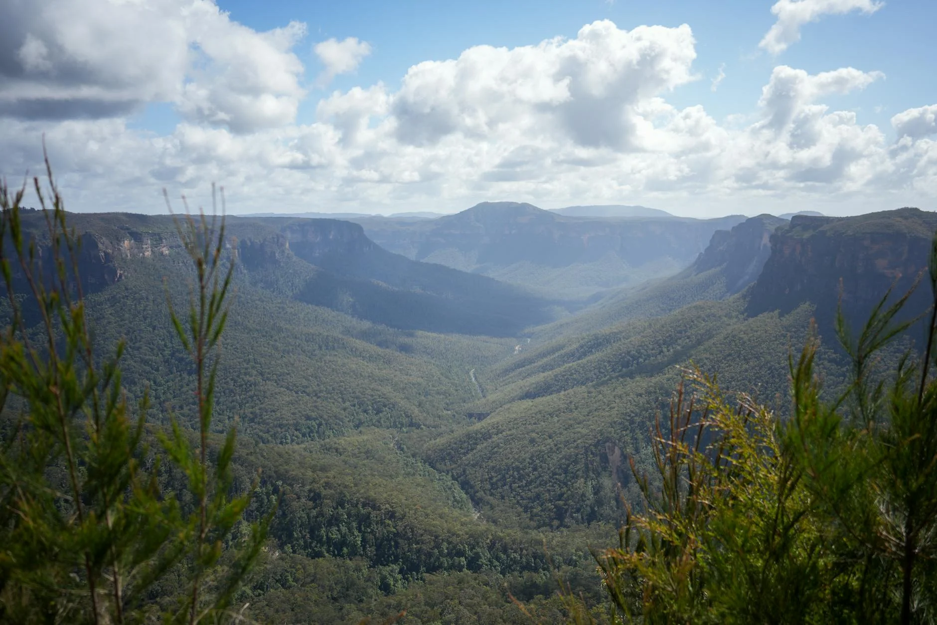 Switchbacks down the Cambewarra Range to the valley