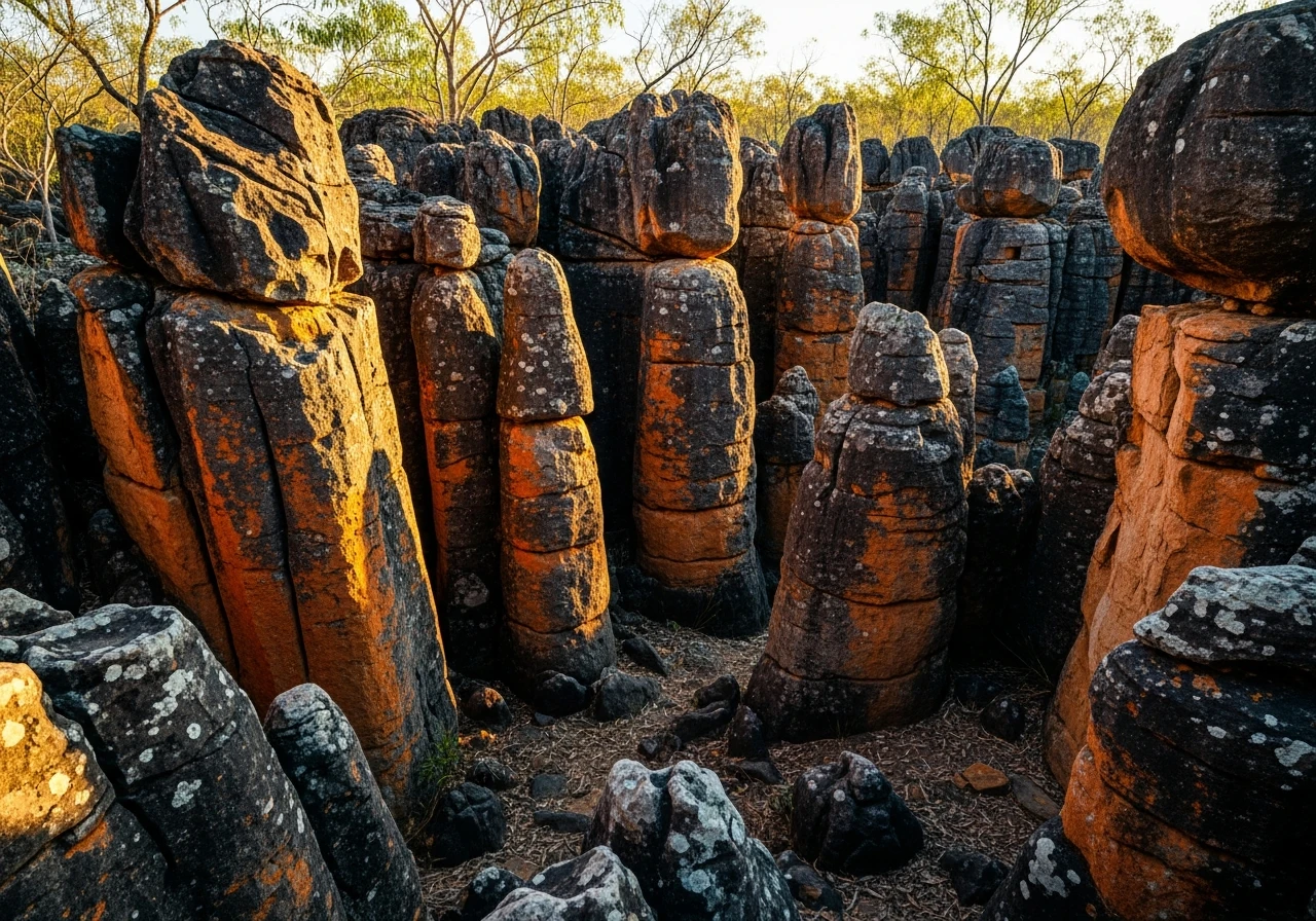 The Lost City - weathered sandstone pillars in Litchfield's south
