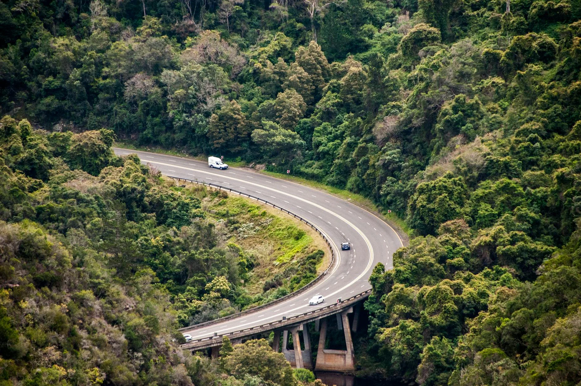 Hairpins through the rainforest - 600m descent in 11 km