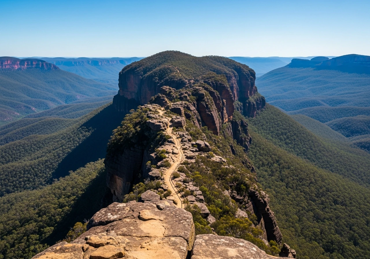 Narrow Neck - canyon walls on both sides