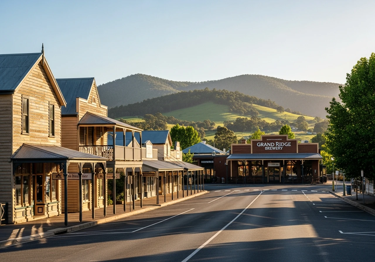Mirboo North - timber and dairy town at the eastern end