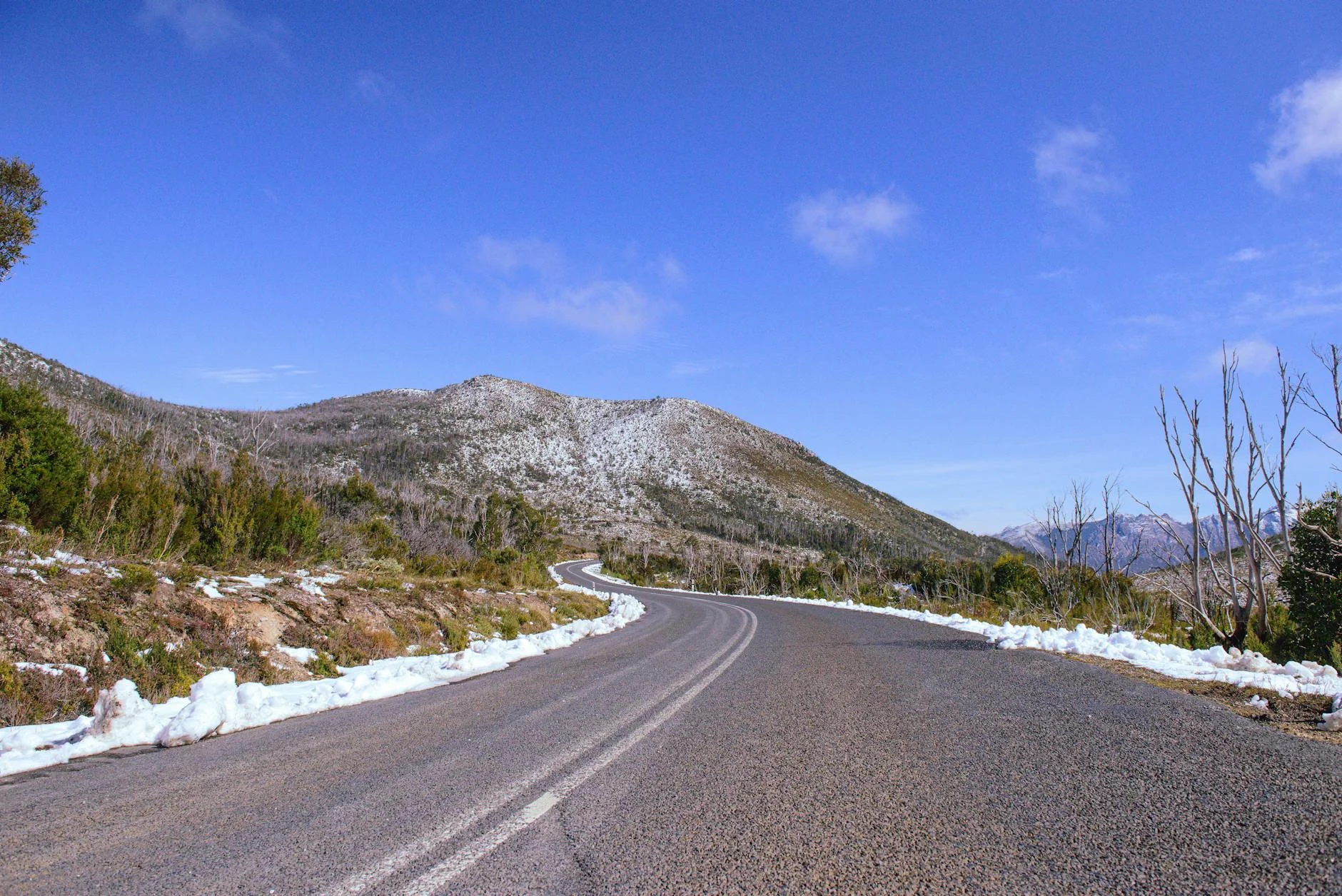 Sheffield district driving with Mount Roland in view