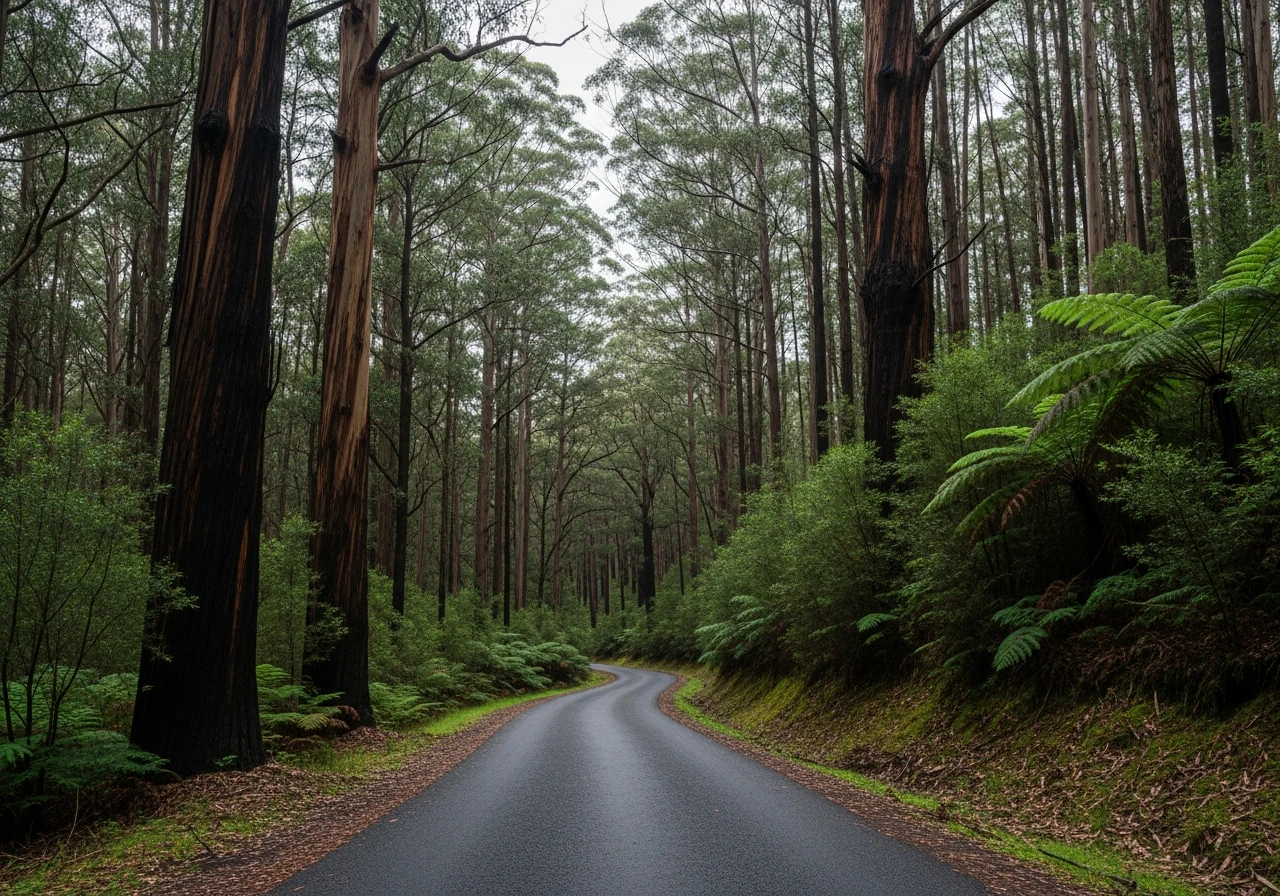 Huon Valley timber country near Geeveston