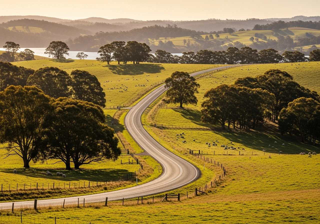 Channel district road south of Hobart