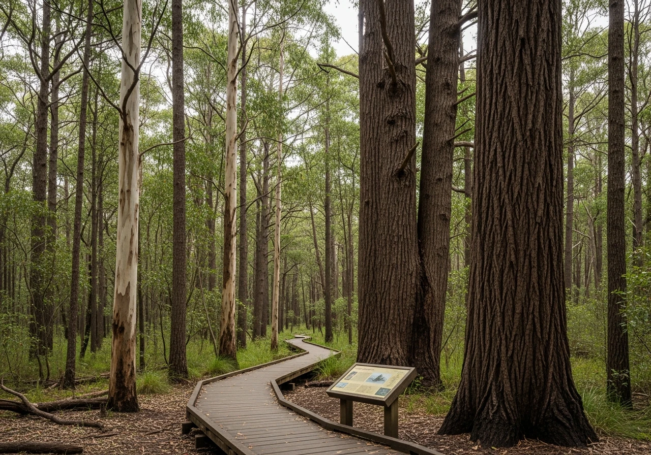 Big Brook Arboretum - karri genetics collection and walking trails