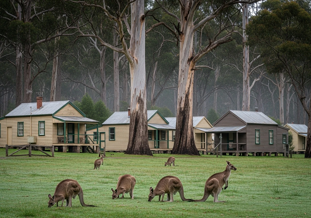 Donnelly River Village - heritage mill cottages in the forest